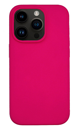 Чехол - накладка для iPhone 13 Pro, Silicon Case, без лого, ярко-розовый