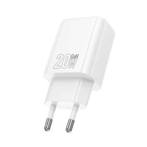 Сетевое зарядное устройство, 1 PD 20W + 1 USB 3.0 QC (N61), HOCO, белый