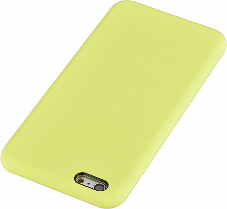 Чехол - накладка для iPhone 6 Plus/6S Plus, Silicon Case, желтый