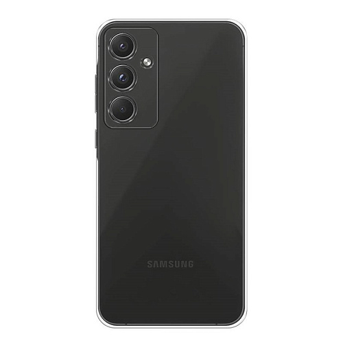 Чехол силиконовый для Samsung Galaxy A55 (5G), с защитой камеры, X-CASE, прозрачный