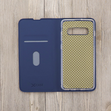 Чехол-книжка для Samsung Galaxy S10 Plus, X-CASE, боковой, синий