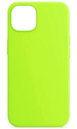 Чехол - накладка для iPhone 13 Pro, Silicon Case, без лого, салатовый