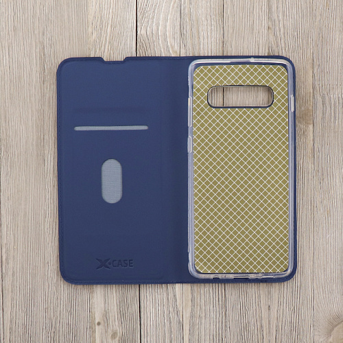 Чехол-книжка для Samsung Galaxy S10 Plus, X-CASE, боковой, синий