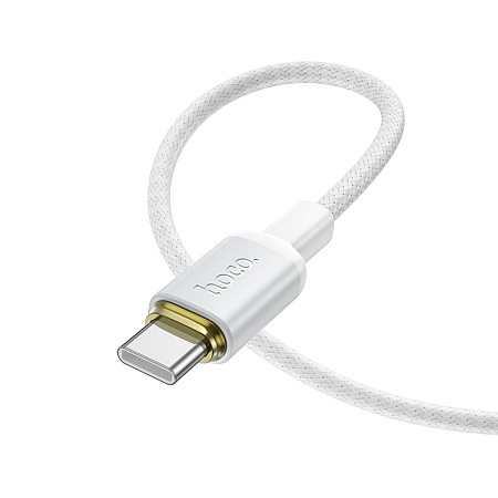 Кабель Lightning to Type-C (PD), HOCO, X128, 1м, 30W, белый
