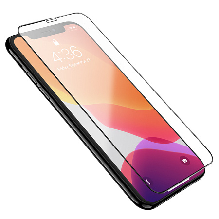 Защитное стекло на iPhone X/XS/11 Pro (G9), HOCO, Full screen HD tempered glass, черное