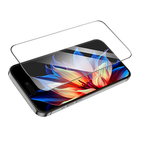Защитное стекло для iPhone 15/16, A39, HOCO, Engraved 3D HD tempered glass 0.15mm, черное