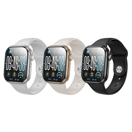 Умные часы Y30 спортивные Smart watch Hoco с поддержкой звонков, золотые