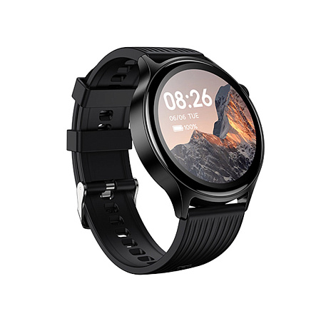 Умные часы Y46 Smart watch Hoco с поддержкой звонков, поддержка функции поиска (Find My) на телефонах Apple, черные