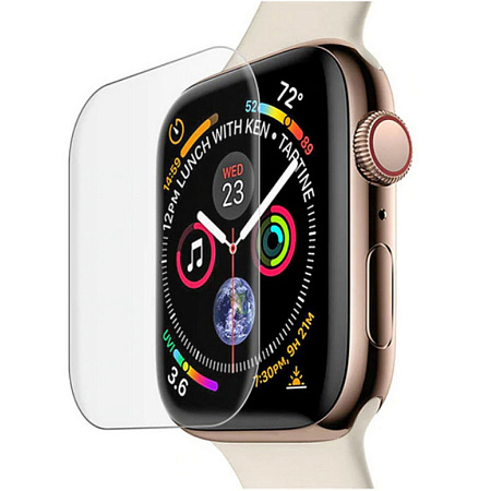 Защитное стекло на Apple Watch, 44mm, ультрафиолет, прозрачное, X-CASE