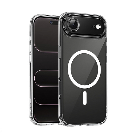 Чехол силиконовый для iPhone 17 Air, Магнитный (MagSafe), HOCO, прозрачный