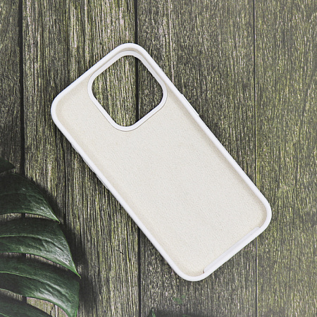 Чехол-накладка для iPhone 15 Pro, Silicon Case, магнитный (MagSafe), без лого, X-CASE, белый